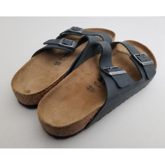 Birkenstock Arizona Sandals Black Oiled Leather Size 46 main image 4